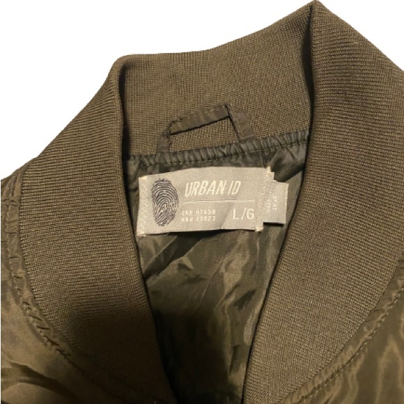 NWOT URBAN ID Army green zip up jacket - Picture 3 of 4